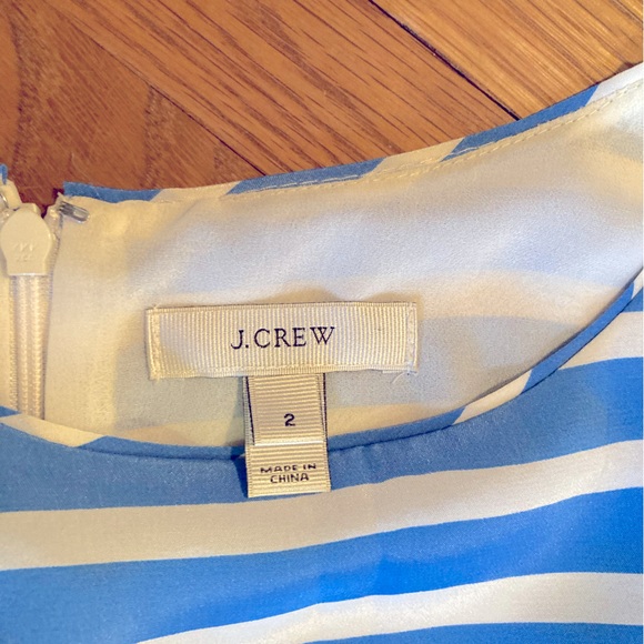 J. Crew Blue/White Striped Dress, size 2 - Picture 3 of 3